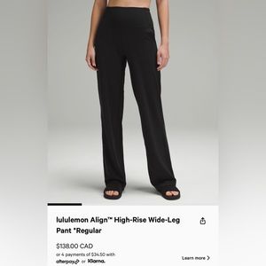 lululemon Align™ High-Rise Wide-Leg Pant *Regular